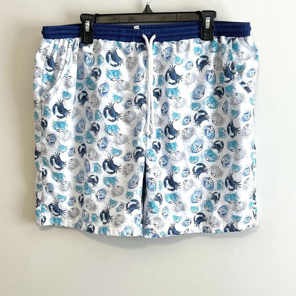 Little Britches Boutique Dad Crab Swim Trunks